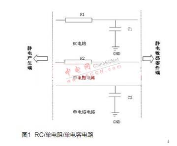 RC電路或者單電阻、單電容電路