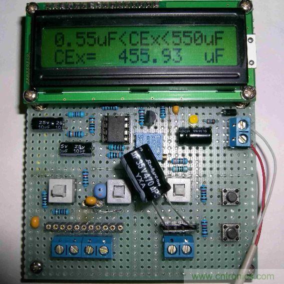DIY集電容、電感和頻率為一體的測量儀器