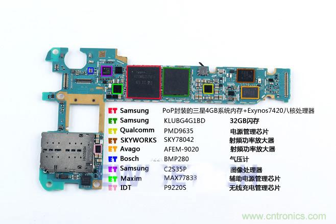Galaxy Note5拆解，與S系列差距日漸模糊