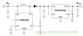 TPS61391升壓變換器，為電容麥克風(fēng)提供48V超低噪聲幻象電源